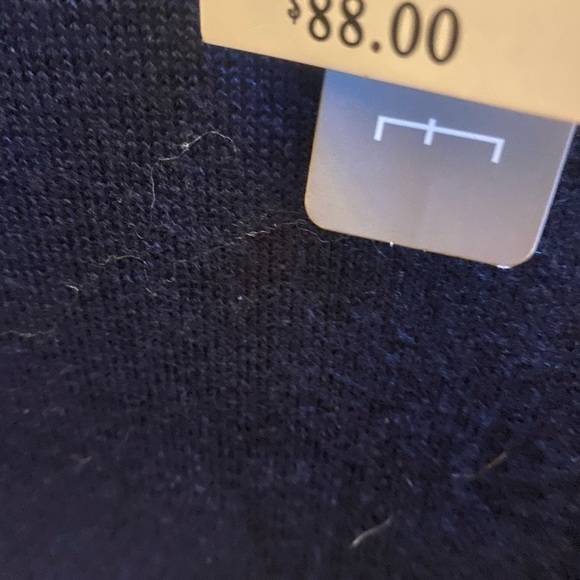 NWT Navy Blue sweater dress with ruffled bottom - Picture 3 of 3